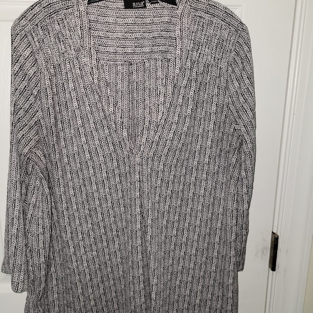 Black and white blouse